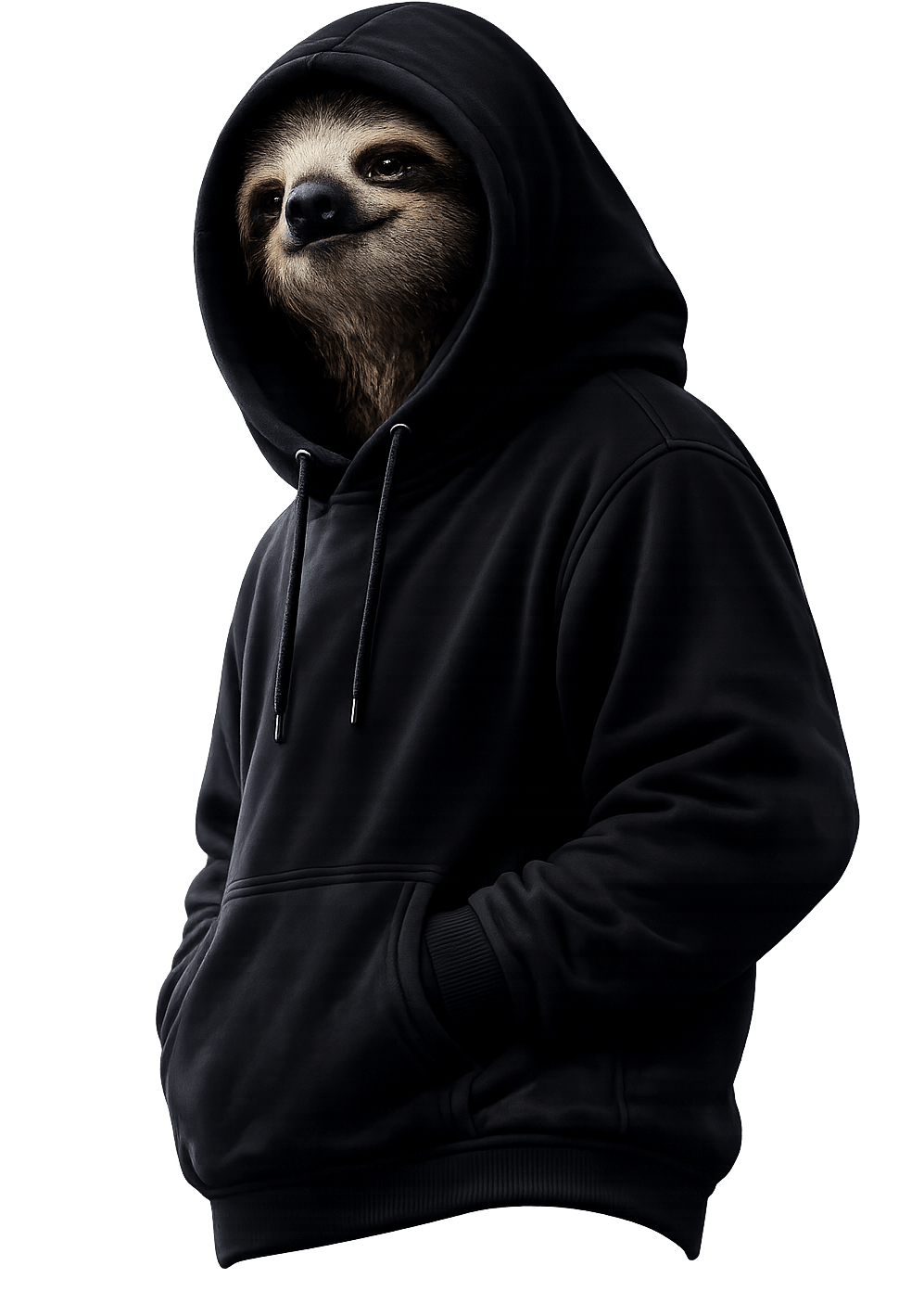 Akaki's black-hooded sloth symbol.